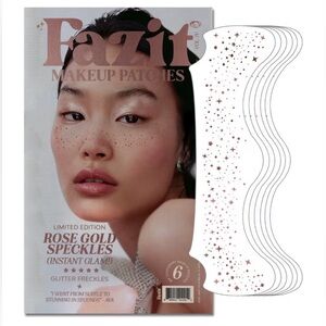 NEW Makeup Patches Rose Gold Speckles Glow Up Make-Up Patches Glitter Makeup